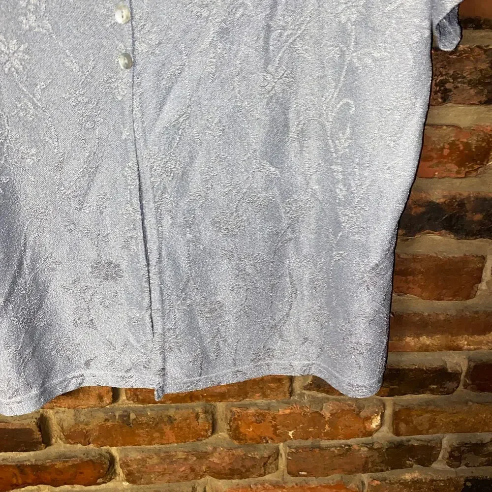Notations Vintage Gray Textured Knit 2-Piece Cardigan Top Women's Size 1X-